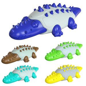 Crocodile Shape Molar Stick Tooth Brush Dog Chew Toy for Dental Health and Play